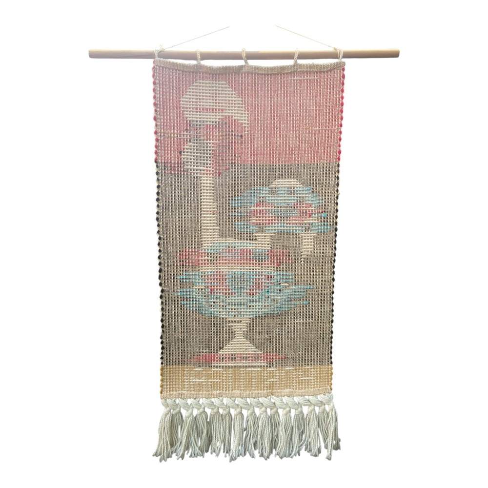Vintage Portugal Rooster Textile Wall Hanging Folk Art - Picture 10 of 14